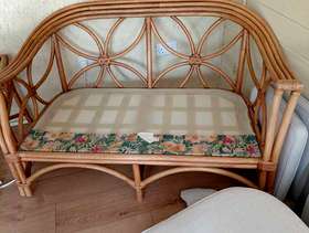 Freecycle Wicker sofa