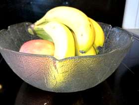 Freecycle Glass fruit bowl