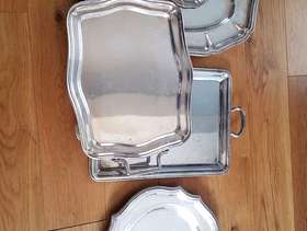 Freecycle Set of antique silver trays