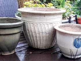 Freecycle 3 plant pots