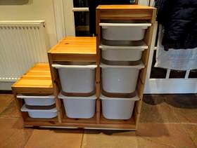Freecycle Ikea Wooden Trofast Storage Unit