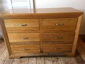 Freecycle Light oak chest of drawers