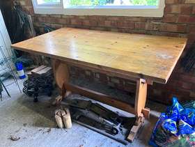 Freecycle Pine kitchen table