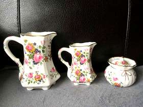 Freecycle Fenton China set. English Bone China. Two jugs and one ...