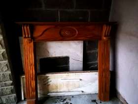 Freecycle Fireplace and marble surround.
