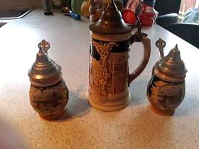 Freecycle Three beer steins