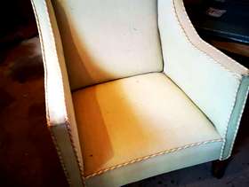 Freecycle 1930s straight-backed armchair