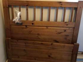 Freecycle Ikea pine bed