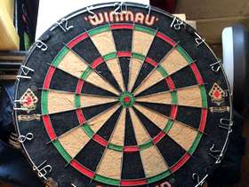 Freecycle Winmau diamond dartboard