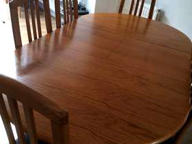 Freecycle Extendable Dining Table and 6 Chairs