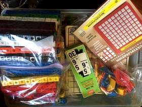 Freecycle Math manipulatives - perfect for classroom or homeschooling!