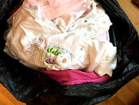 Freecycle Sack of baby girl clothes