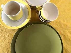 Freecycle MELAMINE assorted BOWLS, PLATES, CUPS, MUGS