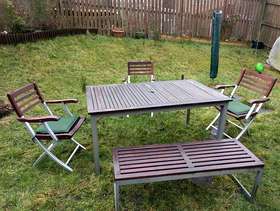 Freecycle Garden table, bench and chairs