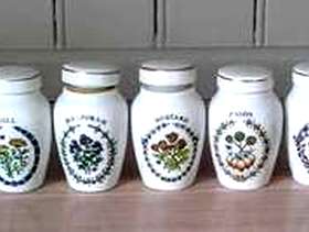 Freecycle Franklin Mint Herb and Spice Jars