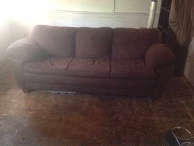 Freecycle Brown Microfiber Couch