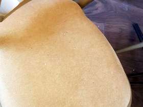Freecycle 60 gold and red velvet seat pads