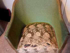Freecycle Lloyd Loom antique bedroom chair - project for refurbishment?