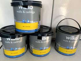Freecycle Wilko Matt Emulsion 2.5l x 4 Yellow new