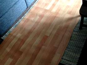 Freecycle Strip of Wood Effect Lino/Cushionfloor