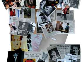 Freecycle Collection of k d lang memorabilia