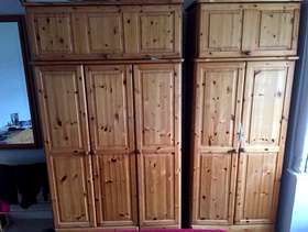 Freecycle Pine wardrobes