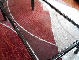 Freecycle Metal & glass Coffee table