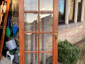 Freecycle 2 Hardwood Doors with glass