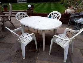 Freecycle Garden table and chairs