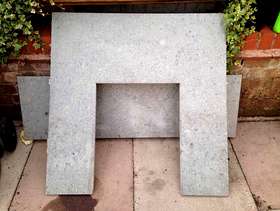 Freecycle Marble hearth and back panel
