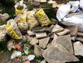 Freecycle Hard core from patio