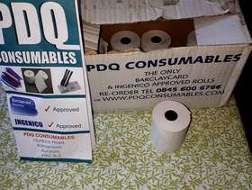 Freecycle PDQ Barclaycard machine rolls