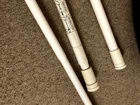 Freecycle Telescopic shower curtain rods x 2