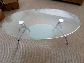 Freecycle Glass coffee table