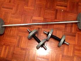 Freecycle Vinyl Barbell and Dumbbell Set - 14kg