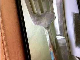 Freecycle Large Knife and fork for kitchen wall