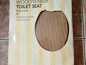 Freecycle Brand new Wood veneer toilet set