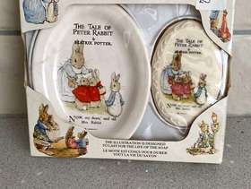 Freecycle Peter Rabbit soap dish and soap