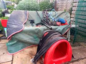 Freecycle Loads of Horse Equipment - girths, haynets, bits, rug etc