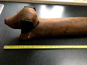 Freecycle NEXT Faux Leather Sausage Dog Draft Excluder - 33"