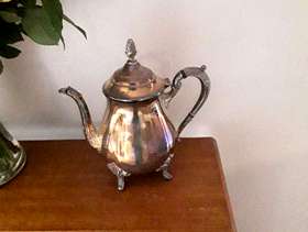 Freecycle Silver plate Georgian style teapot
