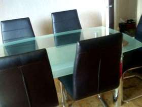 Freecycle Glass dining room table