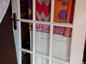 Freecycle Glass panelled door
