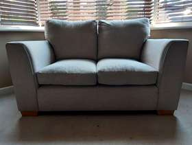 Freecycle Beige Fabric 2 Seater Sofa