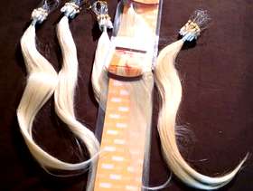 Freecycle 5 bundles of Platinum Blonde Micro loop hair extensions - ...