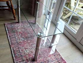 Freecycle Glass TV stand