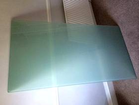 Freecycle Frosted glass desk top