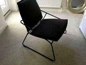 Freecycle Black fabric ikea easy chair