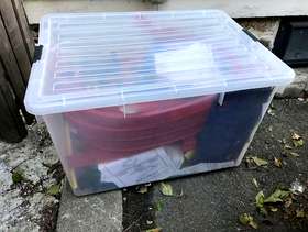 Freecycle Huge box of Darda Race Car Tracks