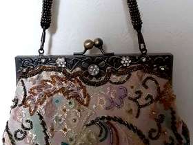 Freecycle New Beaded Multi Colour Evening Bag